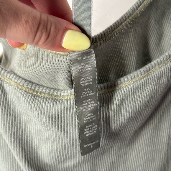 Skims Cotton Rib Tank Thong Bodysuit Small - Picture 7 of 11